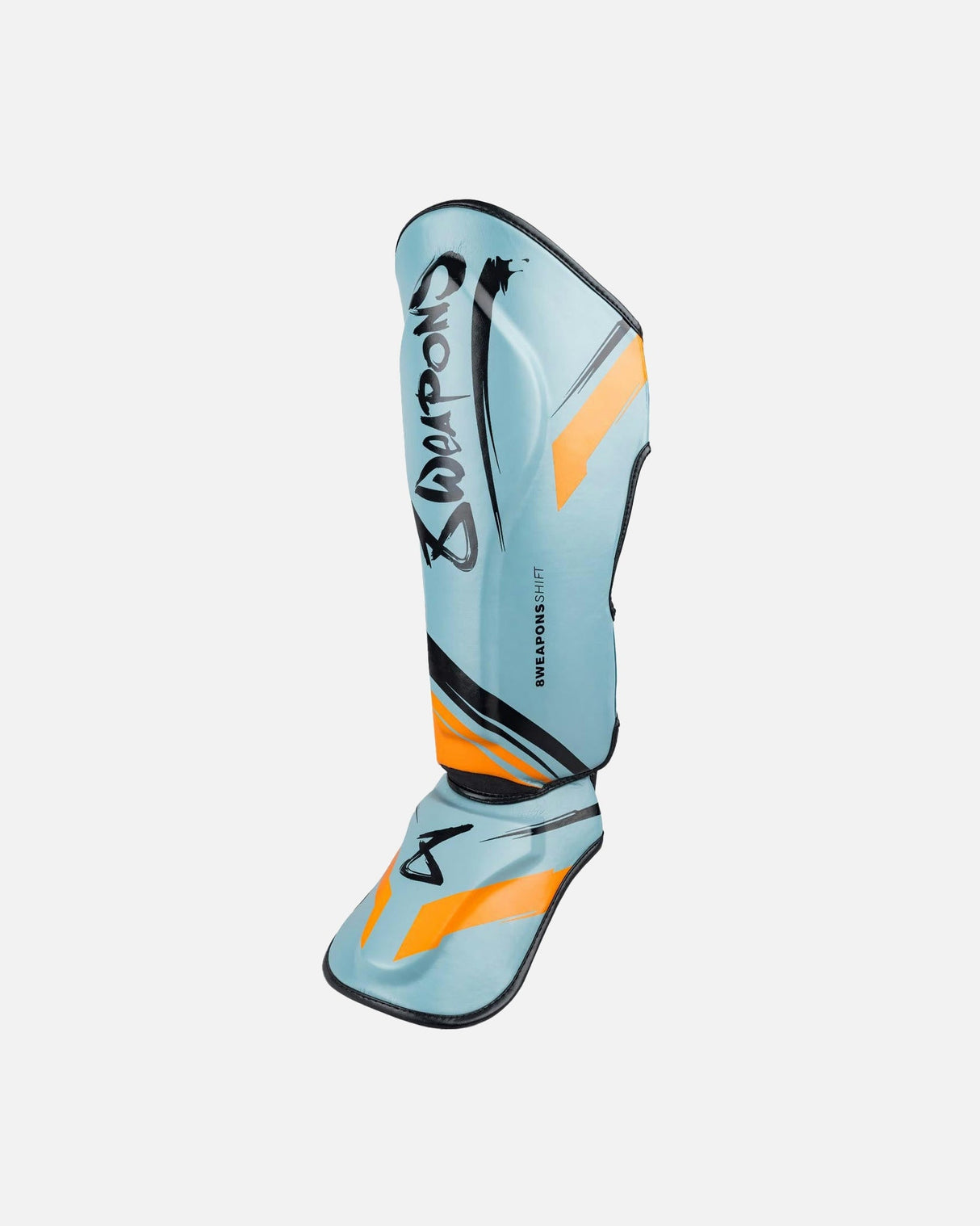 8 WEAPONS Schienbeinschoner Shift - Eisgrau/Orange