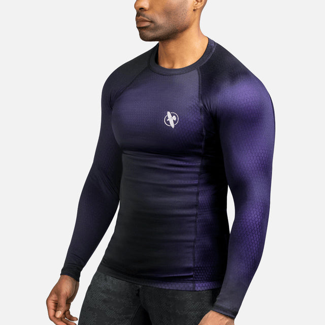 Hayabusa Rashguard Fusion Lange Ärmel - Schwarz/Lila