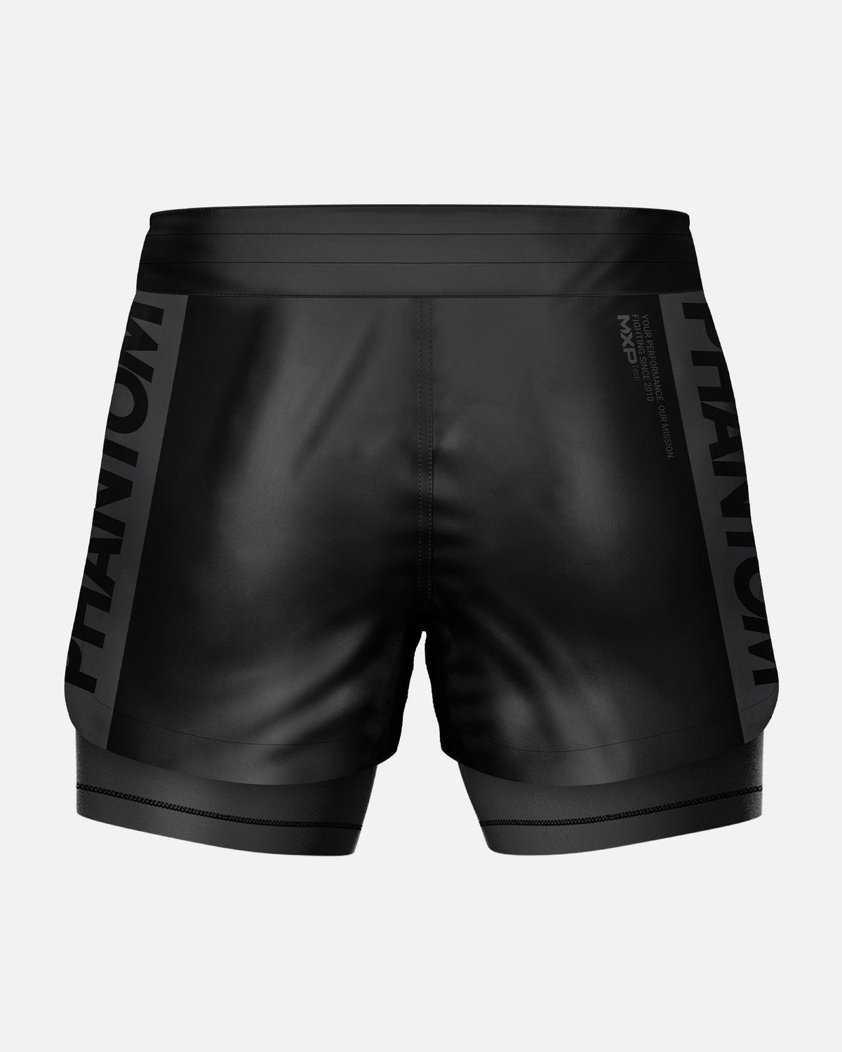 Phantom Athletics Kompressionsshorts Fusion 2in1 Apex - Schwarz/Grau