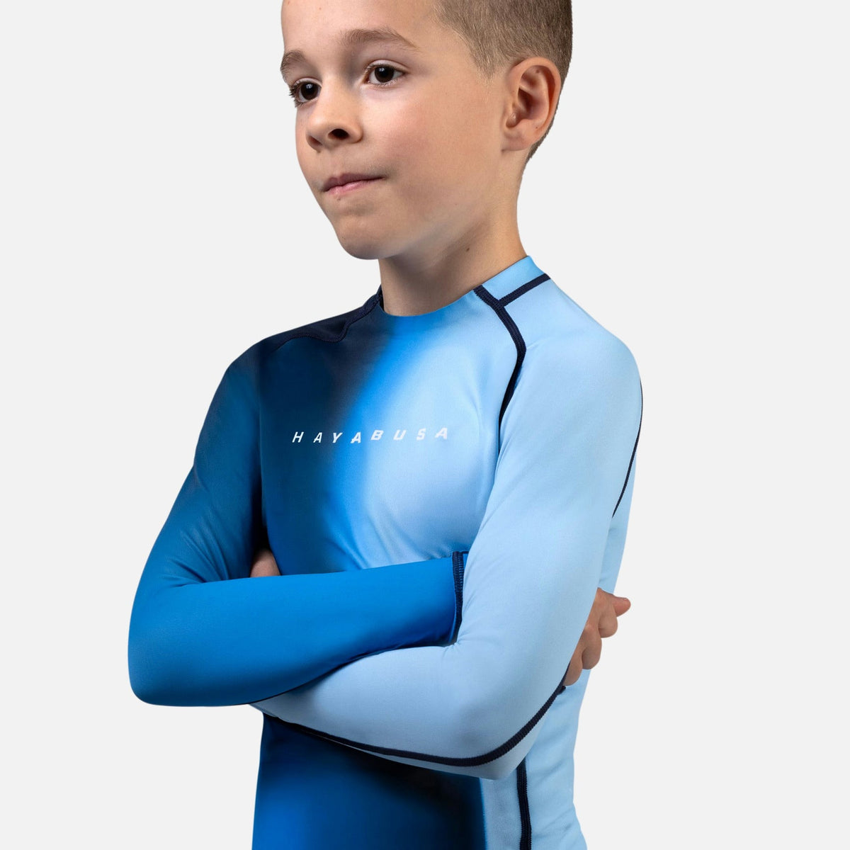 Hayabusa Rashguard Apex Nova Lange Ärmel Kinder - Blau
