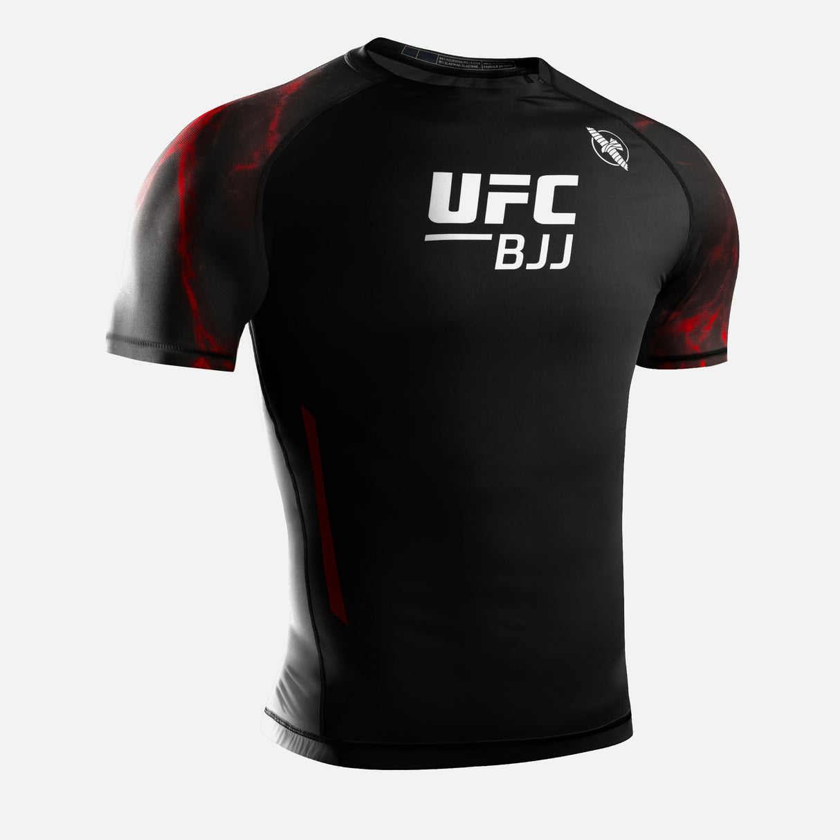 Hayabusa x UFC BJJ Rashguard Kurzarm - Schwarz/Rot