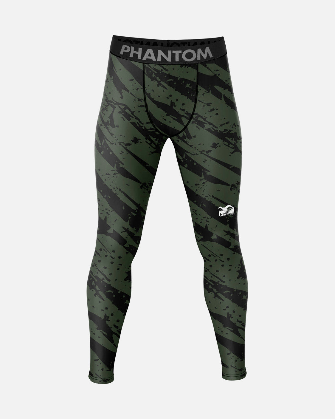 Phantom Athletics Kompressionsshorts Camo Tiger - Armeegrün