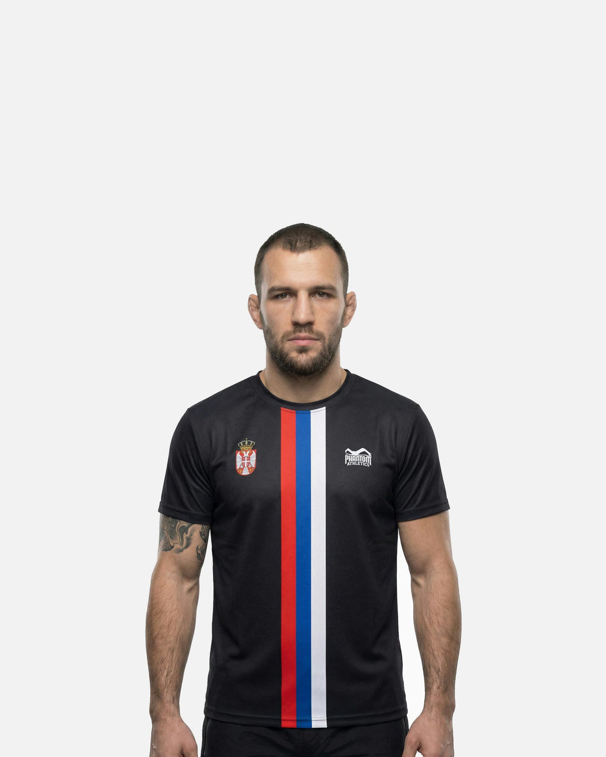 Phantom Athletics T-Shirt EVO+ Team Serbia - Schwarz