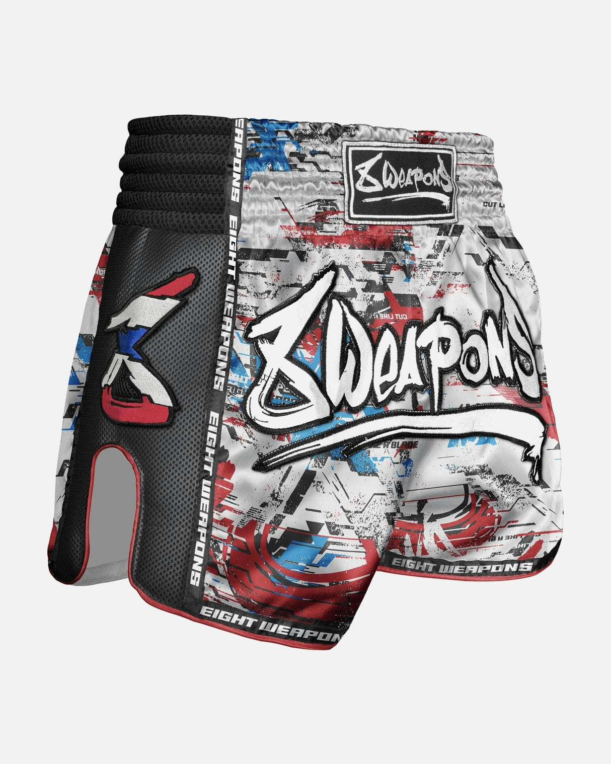 8 WEAPONS Muay-Thai-Shorts Cut Like A Blade 2.0 - Weiß