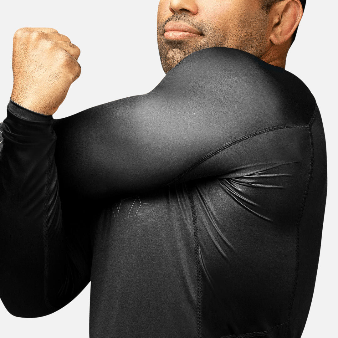 Hayabusa Rashguard Geo Lange Ärmel - Grau