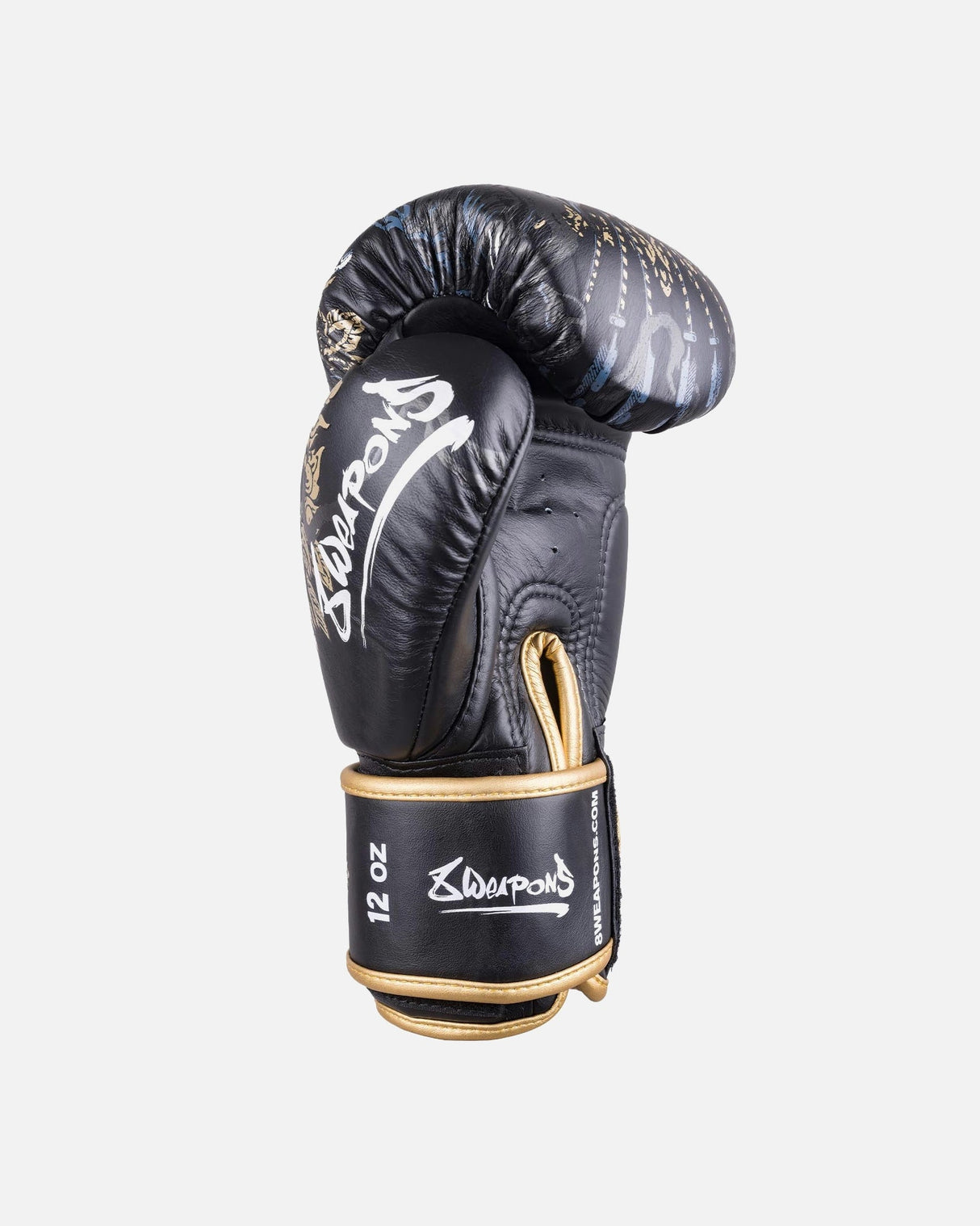8 WEAPONS Boxhandschuhe Three Elephants 2.0 - Schwarz/Gold