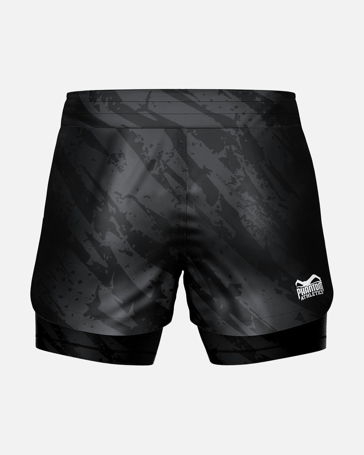 Phantom Athletics MMA Shorts Fusion 2in1 - Grau