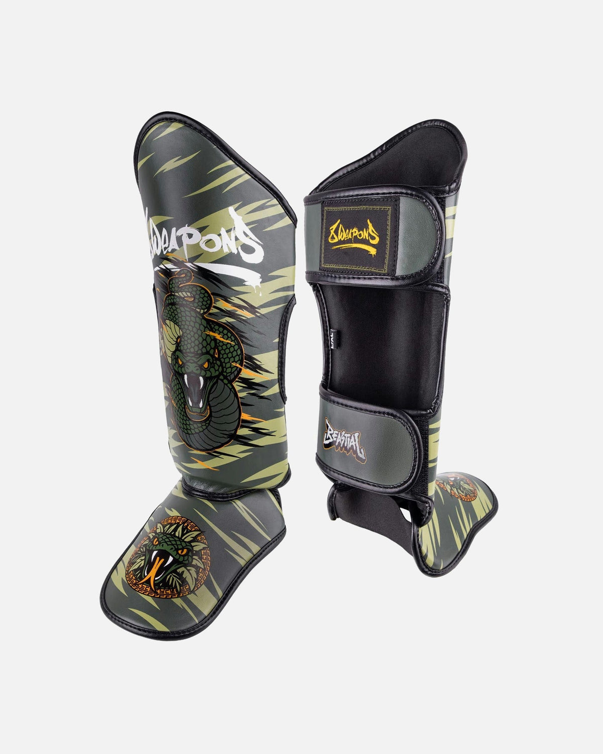8 WEAPONS Schienbeinschoner Beastial Viper - Khaki