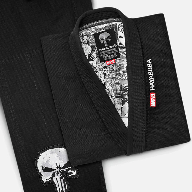 Marvel BJJ Gi The Punisher - Schwarz