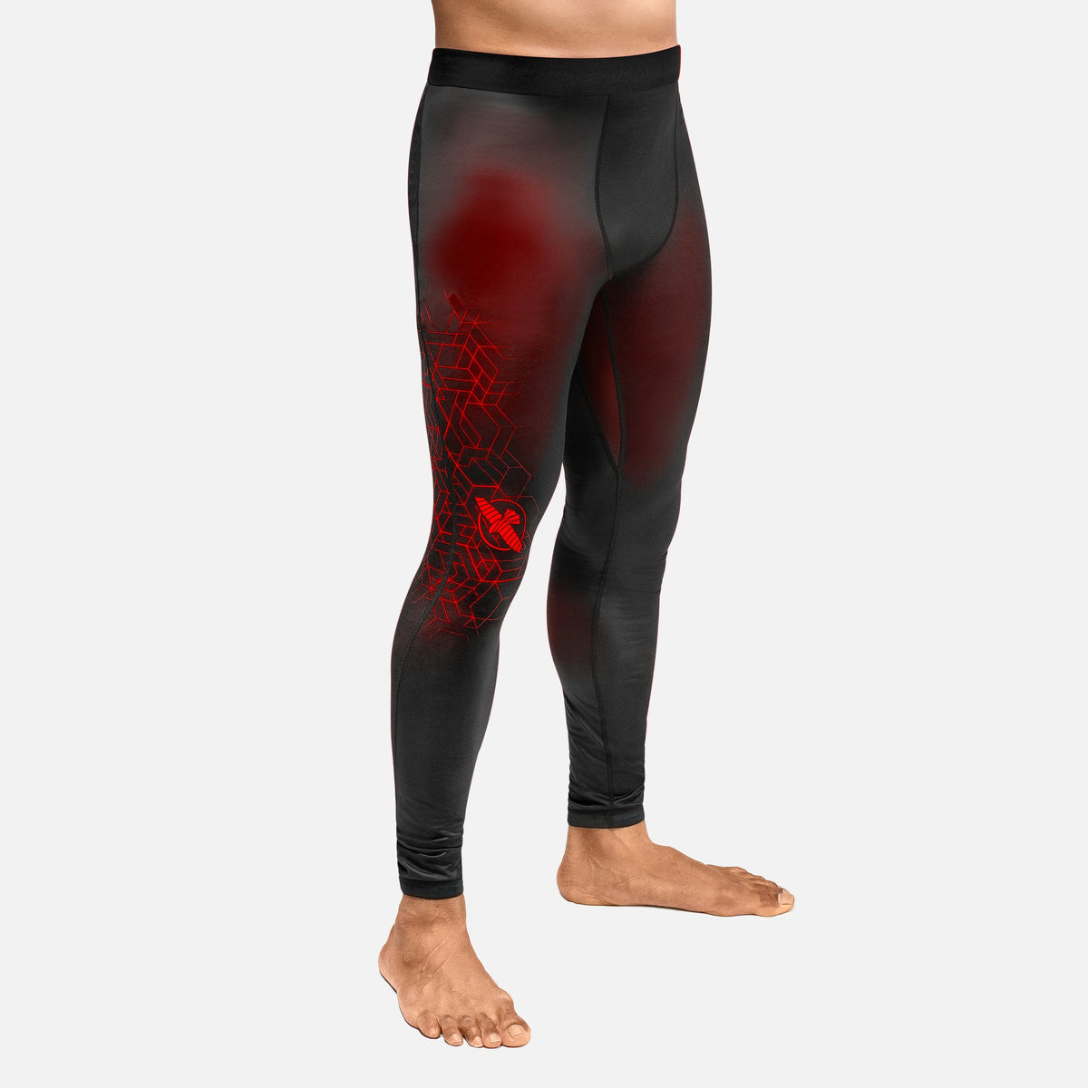 Hayabusa Kompressionsshorts Geo - Rot