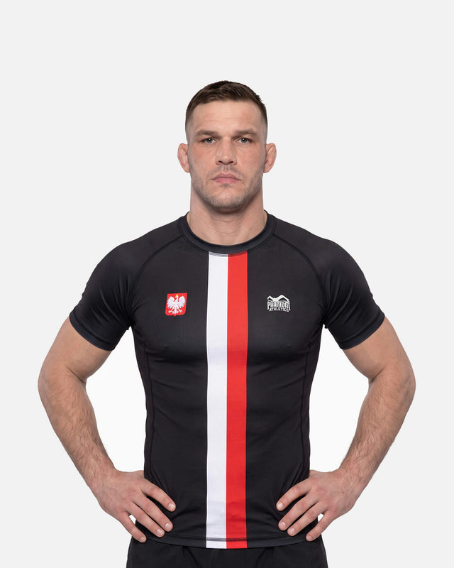 Phantom Athletics Rashguard Team Poland - Schwarz/Rot/Weiß