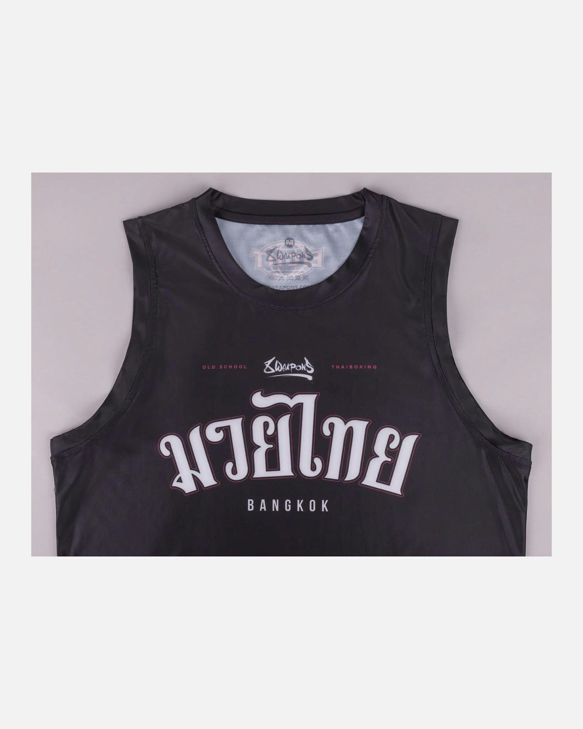 8 WEAPONS Tank Top Bangkok – Schwarz/Weiß