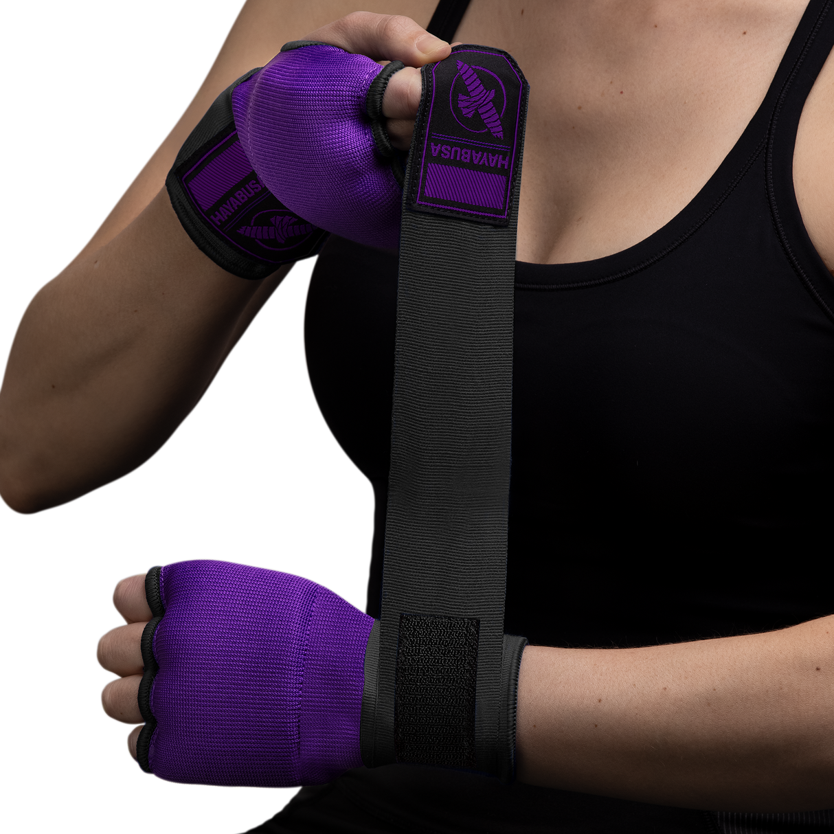 Hayabusa Innenhandschuhe Quick Gel - Lila/Schwarz