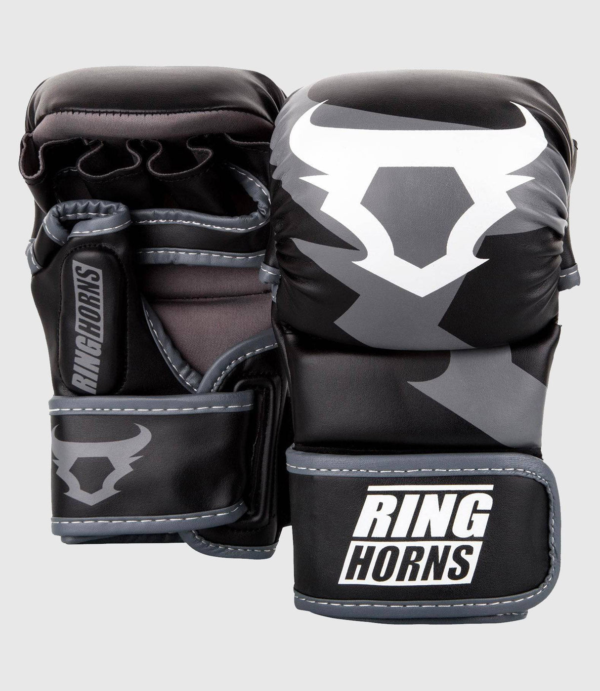 Ringhorns MMA Handschuhe Charger Sparring - Schwarz/Grau - The Fight Company Deutschland