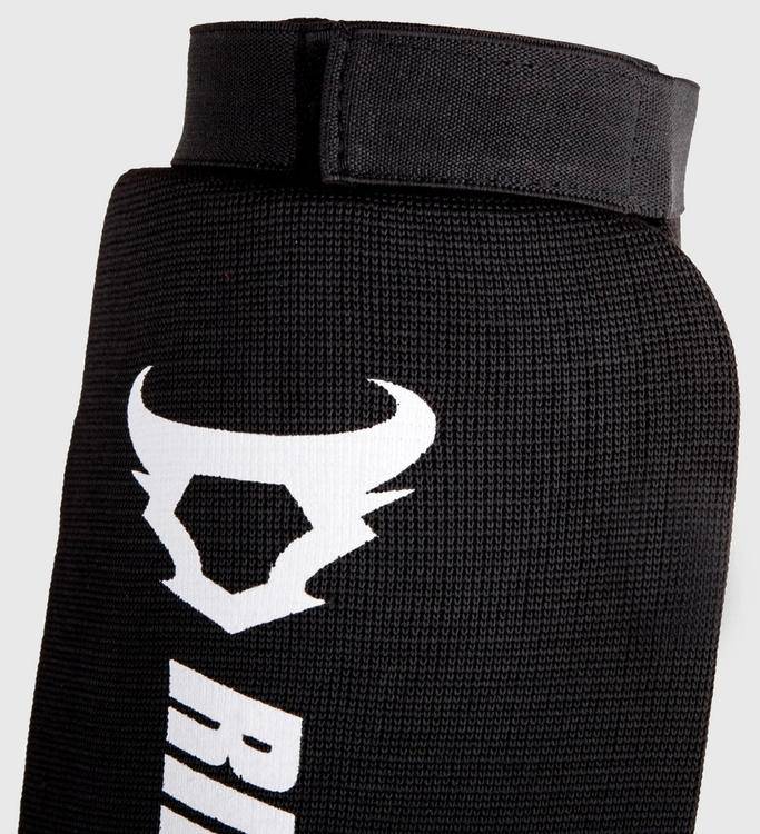 Ringhorns Kickboks Scheenbeschermers Kontact - Zwart/Wit - The Fight Company Deutschland