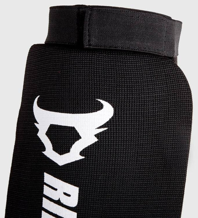 Ringhorns Kickboks Scheenbeschermers Kontact - Zwart/Wit - The Fight Company Deutschland