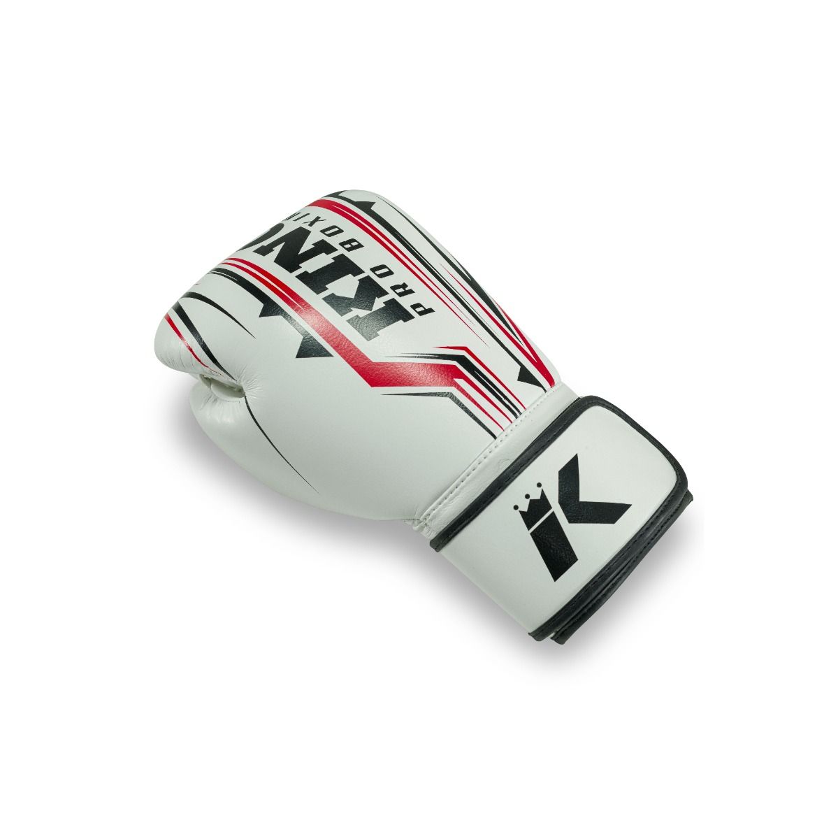 King Pro Boxing Boxhandschuhe BG Spartan - Weiss/Schwarz/Rot