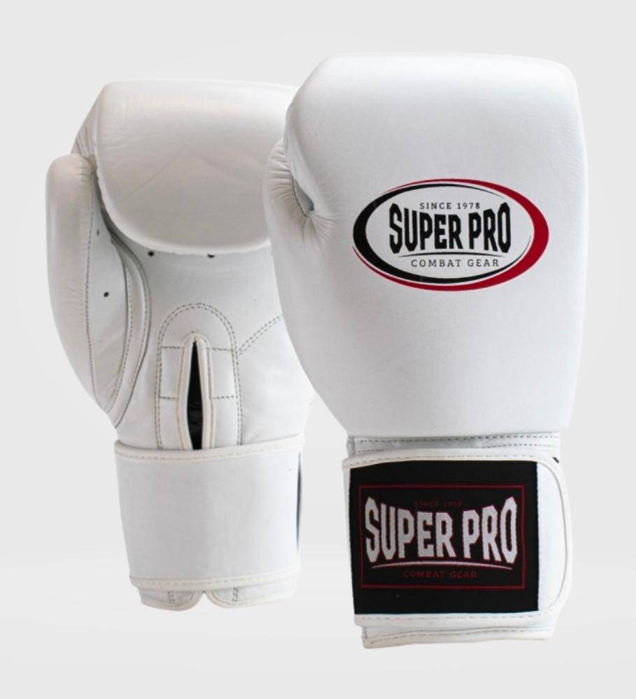 Super Pro Boxhandschuhe Thai Pro - Weiss - The Fight Company Deutschland