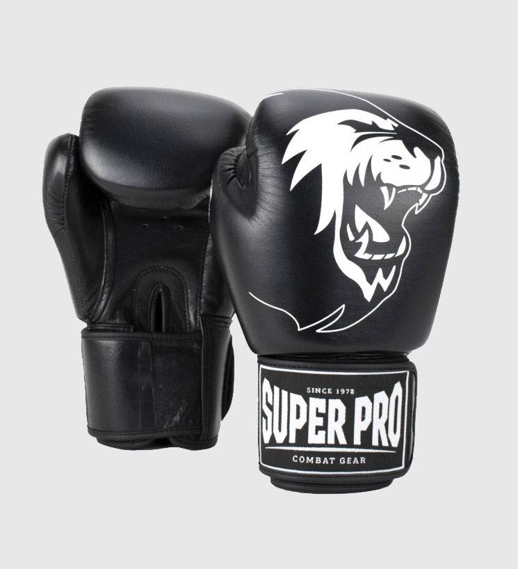 Super Pro Boxhandschuhe Warrior - Schwarz/Weiss - The Fight Company Deutschland