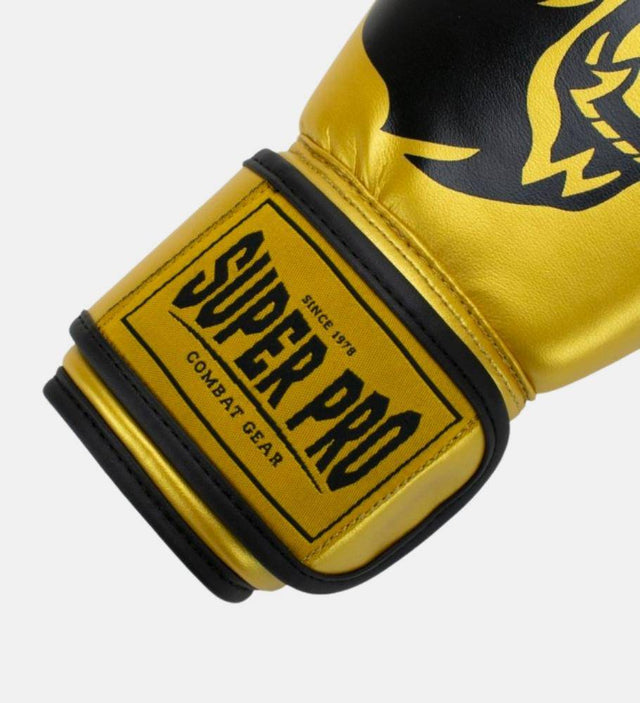 Super Pro Boxhandschuhe Talent Kids - Gold/Schwarz - The Fight Company Deutschland