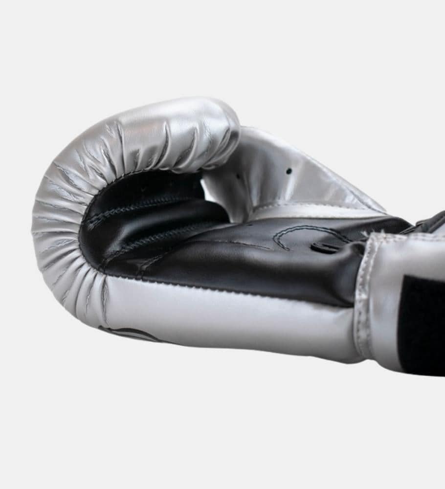 Super Pro Boxhandschuhe Talent Kids - Silber/Schwarz - The Fight Company Deutschland