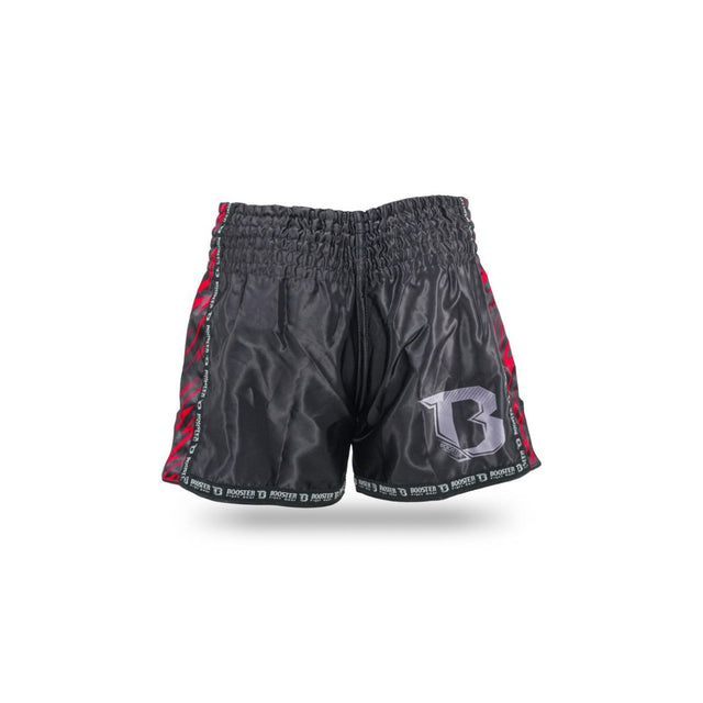 Booster Muay Thai Shorts Kids Combat - Schwarz/Rot