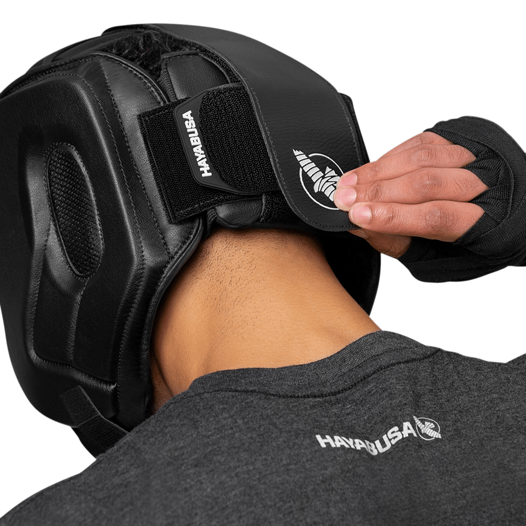 Hayabusa Hoofdbeschermer T3 met wang bescherming - Zwart