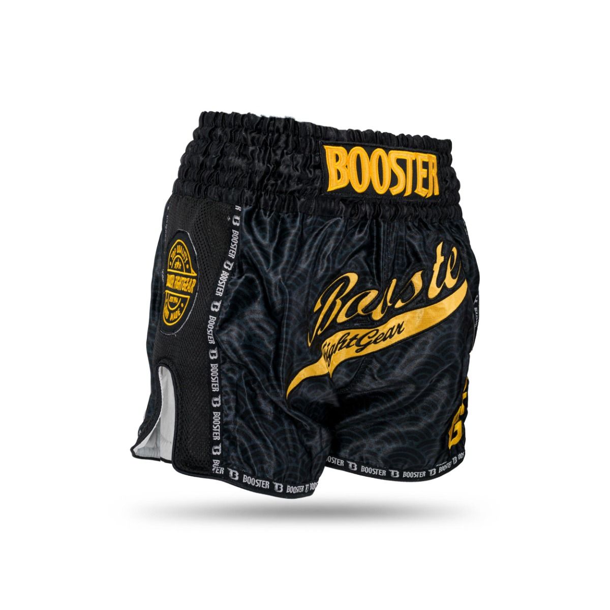 Booster Muay Thai Shorts Slugger Wave - Schwarz/Gold