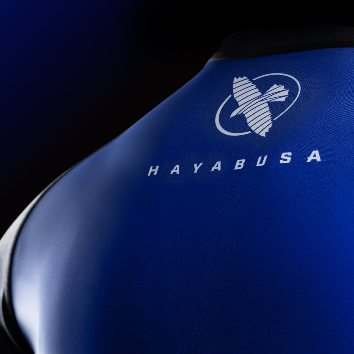 Hayabusa UFC BJJ Rashguard Langarm - Blau/Schwarz