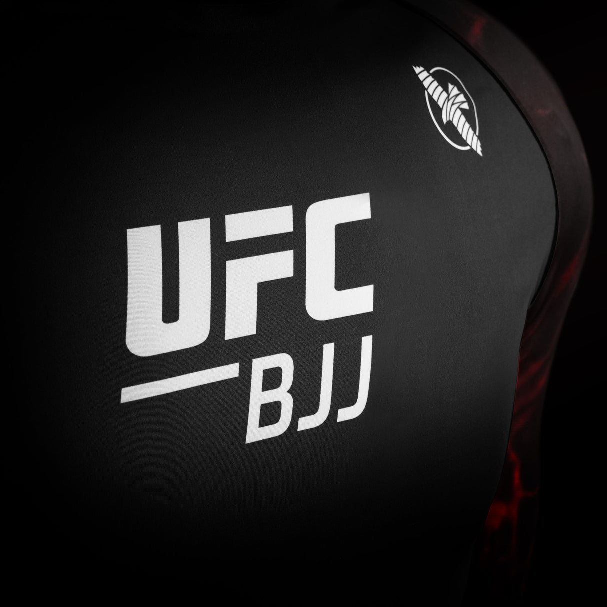 Hayabusa UFC BJJ Rashguard Langarm - Schwarz/Rot