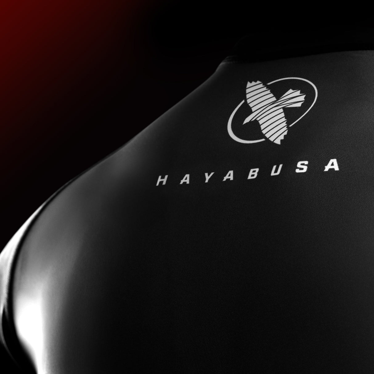 Hayabusa UFC BJJ Rashguard Langarm - Schwarz/Rot