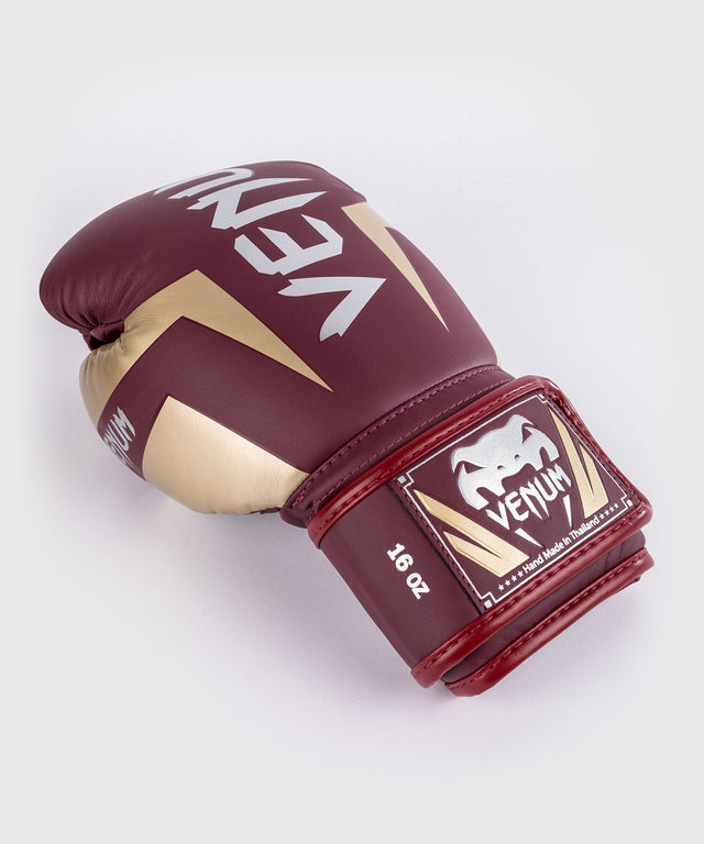 Venum bokshandschoenen Elite - Burgundy Rood/Goud
