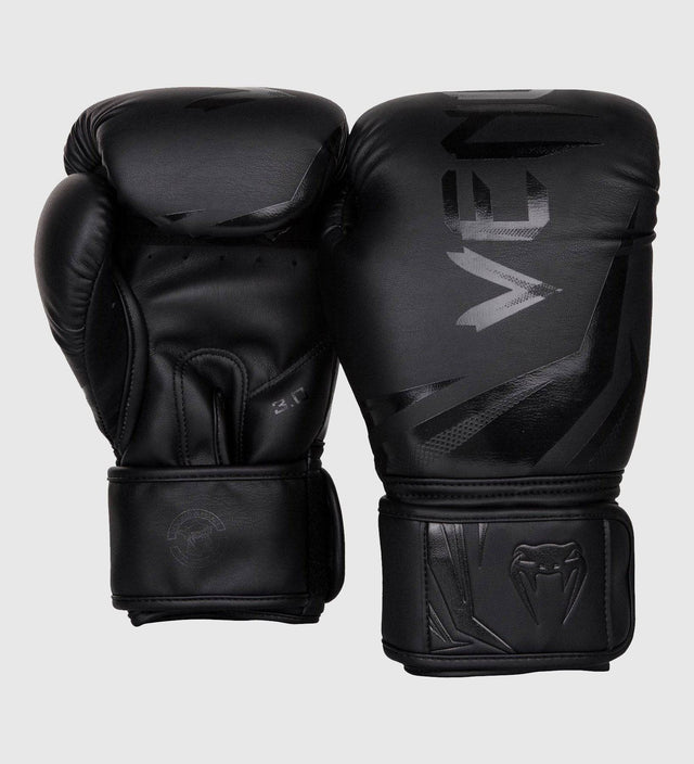 Venum Boxhandschuhe Challenger 3.0 - Schwarz/Schwarz - The Fight Company Deutschland