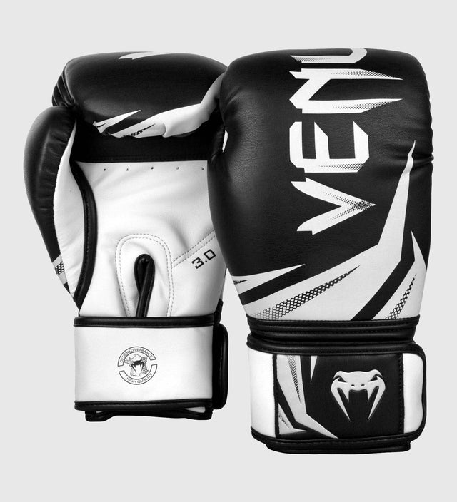 Venum Boxhandschuhe Challenger 3.0 - Schwarz/Weiss - The Fight Company Deutschland