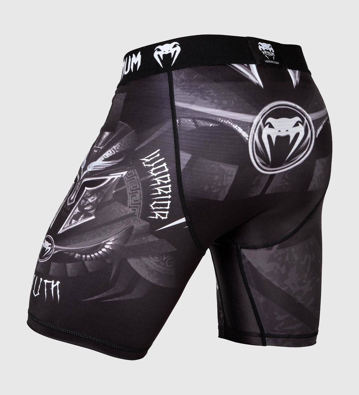 Venum Compression Shorts Gladiator 3.0 - Schwarz/Grau/Weiss - The Fight Company Deutschland