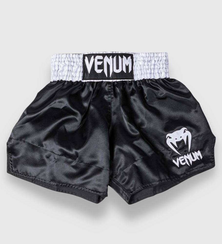 Venum Muay Thai Shorts Classic 2.0 - Schwarz/Weiss - The Fight Company Deutschland
