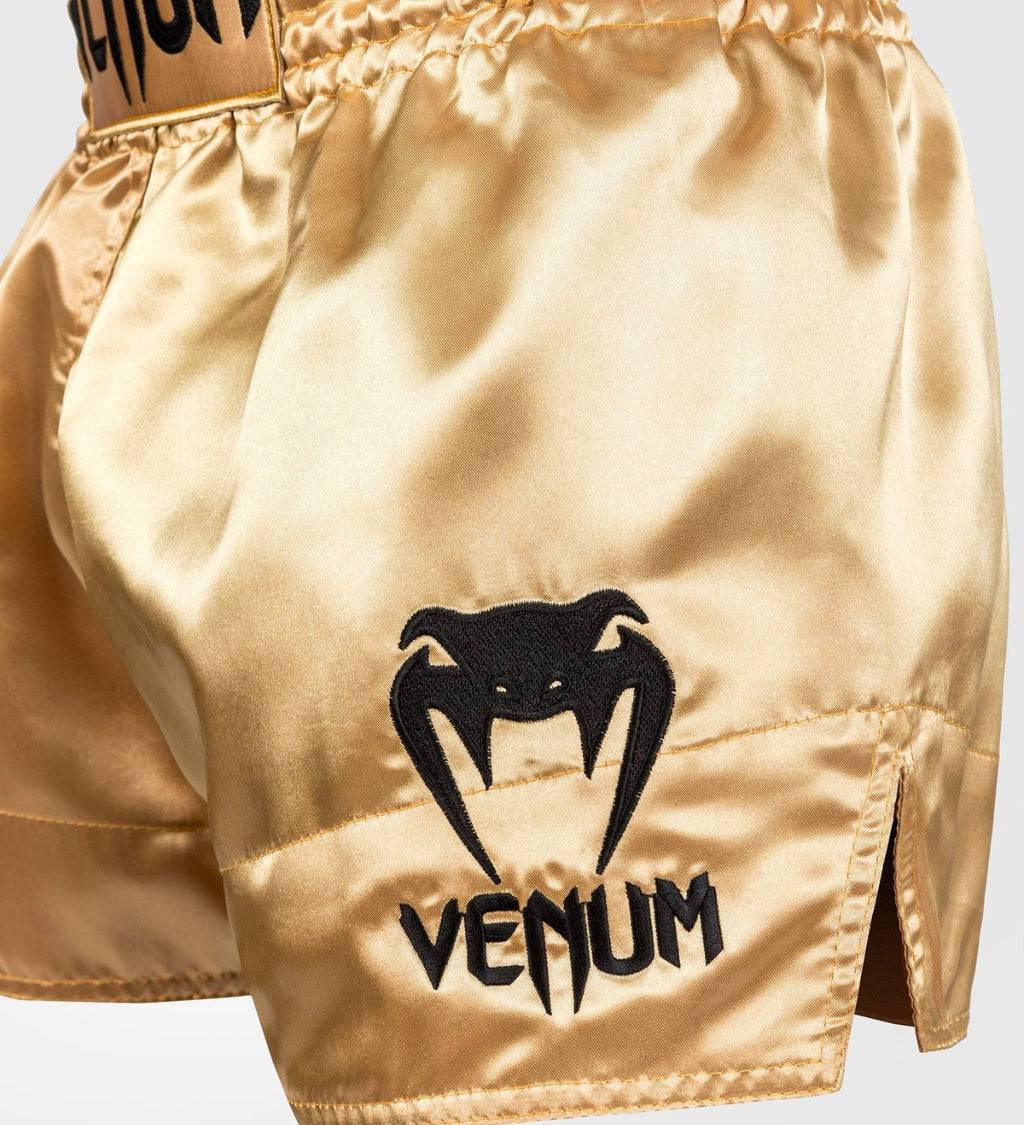 Venum Muay Thai Shorts Classic - Gold/Schwarz - The Fight Company Deutschland