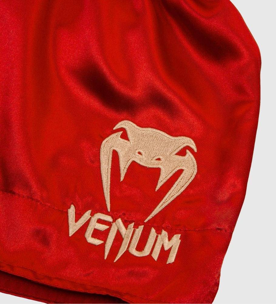 Venum Muay Thai Shorts Classic - Rot/Gold - The Fight Company Deutschland