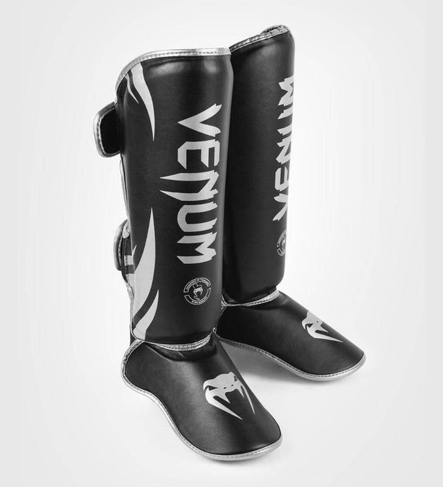 Venum Schienbeinschoner Challenger - Schwarz/Silber - The Fight Company Deutschland