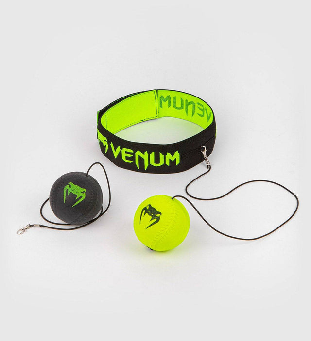 Venum Reflex Bal - Schwarz/Neon Gelb - The Fight Company Deutschland