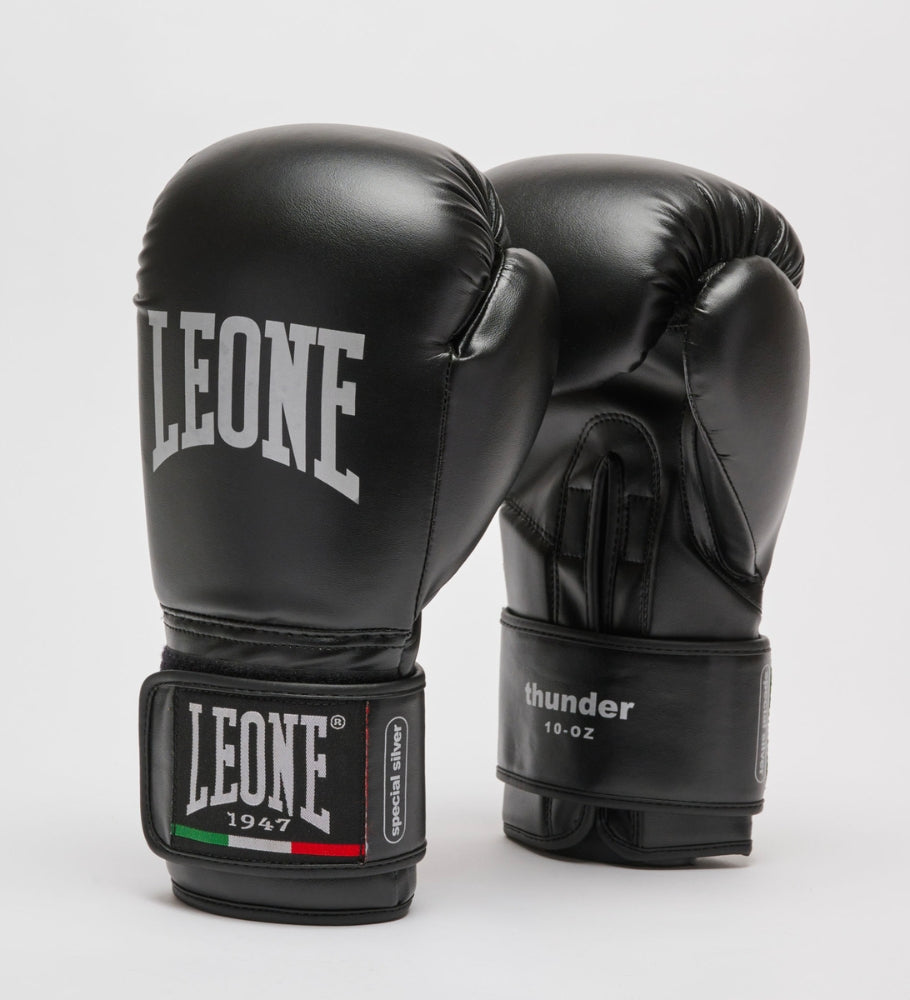 Leone Boxhandschuhe Thunder - Schwarz/Weiss - The Fight Company Deutschland