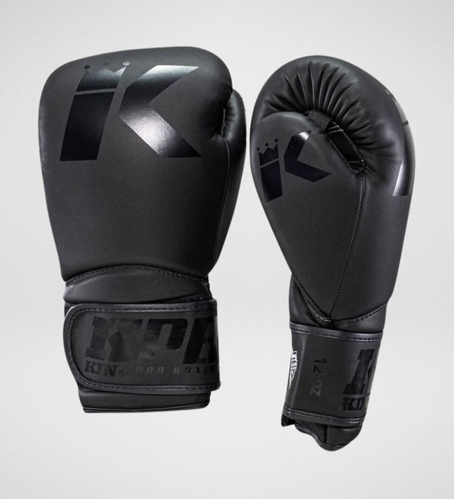 King Boxhandschuhe BGK1 - Schwarz/Schwarz - The Fight Company Deutschland