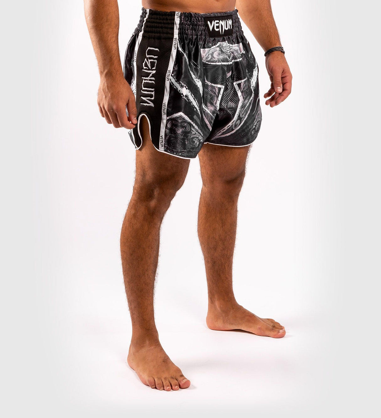 Venum Muay Thai Shorts GLDTR 4.0 - Schwarz/Grau - The Fight Company