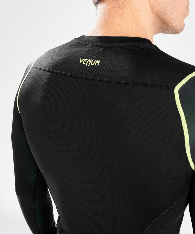 Venum Rashguard Fusion 2.0 - Schwarz/Gelb - The Fight Company Deutschland
