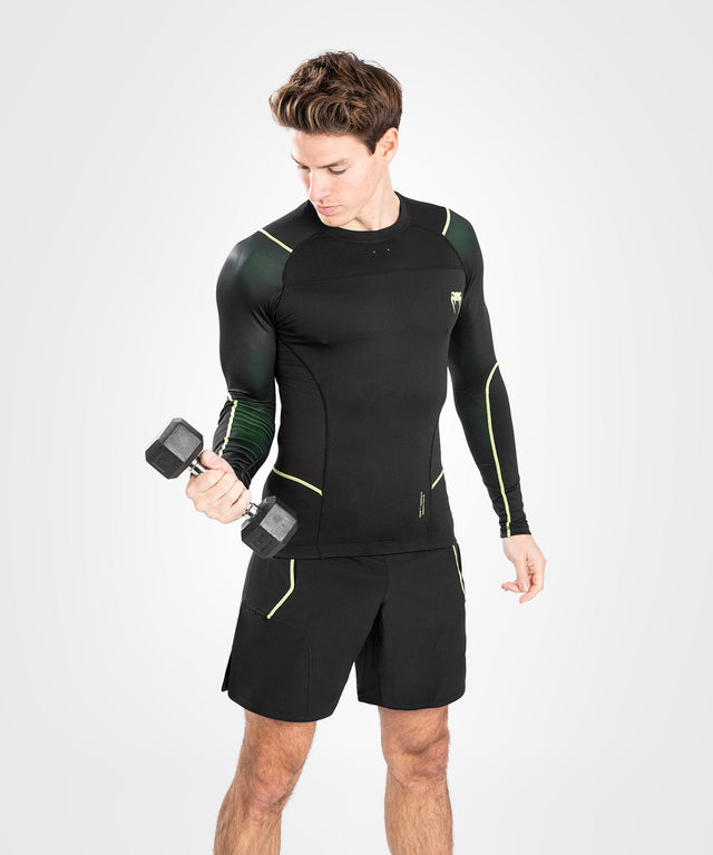 Venum Rashguard Fusion 2.0 - Schwarz/Gelb - The Fight Company Deutschland