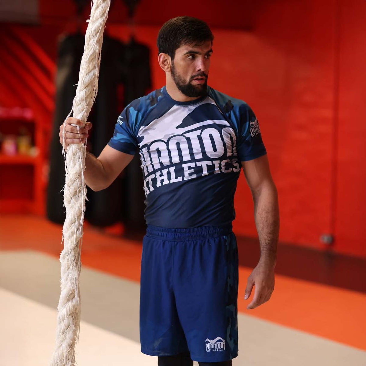 Phantom Athletics Rashguard Warfare - Marineblau Camo