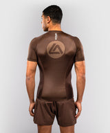 Venum Rashguard x Roger Gracie Academy Kurzarm - Dunkelbraun