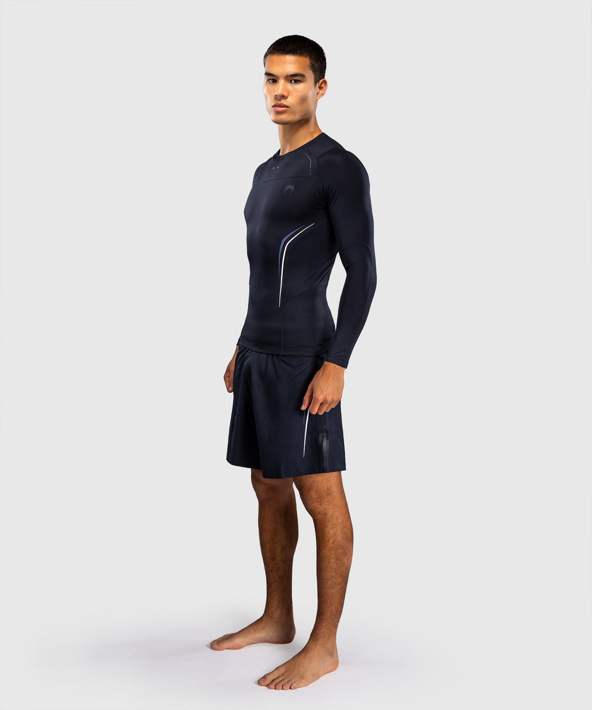 Venum Rashguard G-Core Lange Ärmel - Marineblau/Weiß