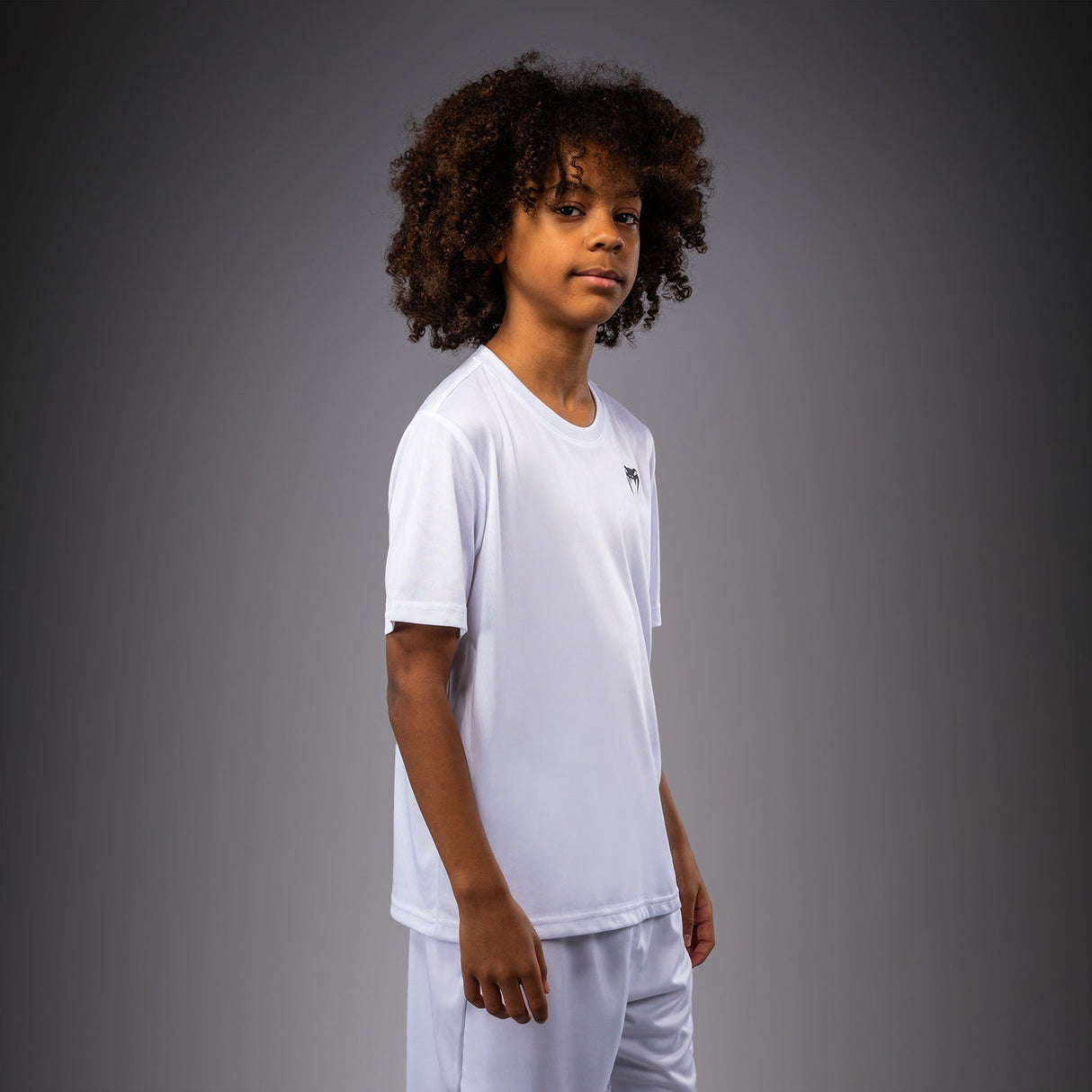 Venum T-Shirt Lineup Kurzarm Kinder – Weiß/Schwarz