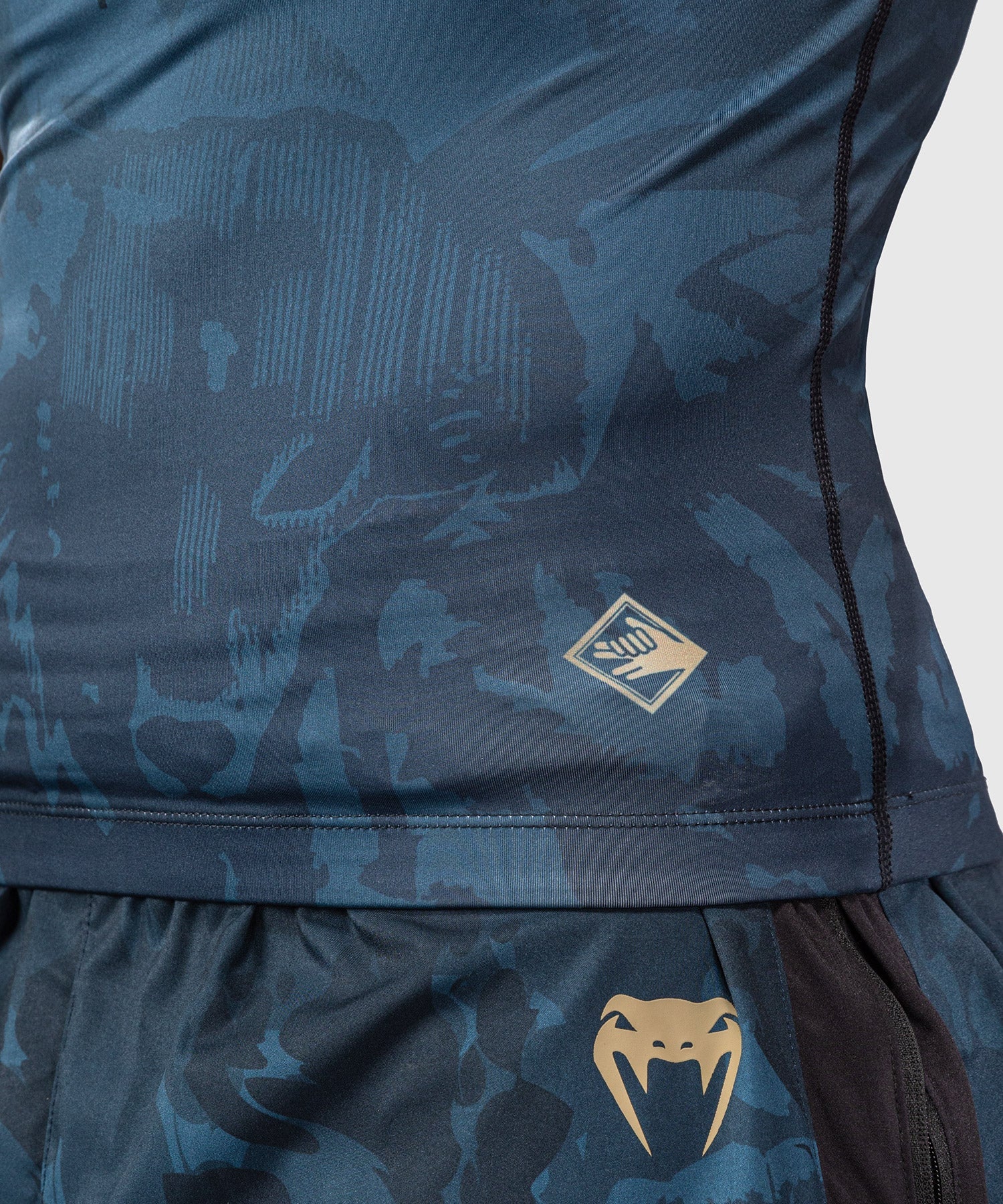 Venum Rashguard Fushiguro Kurzarm - Blau